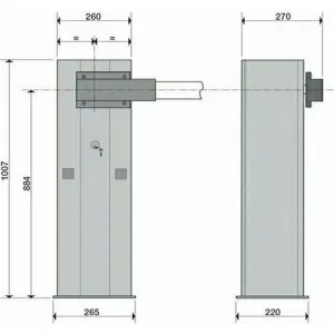 CAME GARD 4000 DX шлагбаум автоматический 4 м (КАМЕ) CAME GARD 4000 DX шлагбаум автоматический 4 м (КАМЕ)
