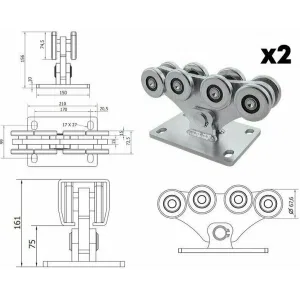 CAME M-700 KIT комплект фурнитуры для откатных ворот до 700 кг (КАМЕ) CAME M-700 KIT комплект фурнитуры для откатных ворот до 700 кг (КАМЕ)