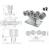 CAME M-700 KIT комплект фурнитуры для откатных ворот до 700 кг (КАМЕ) CAME M-700 KIT комплект фурнитуры для откатных ворот до 700 кг (КАМЕ)