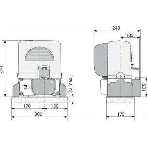 CAME BX-68 привод для откатных ворот (КАМЕ) CAME BX-68 привод для откатных ворот (КАМЕ)
