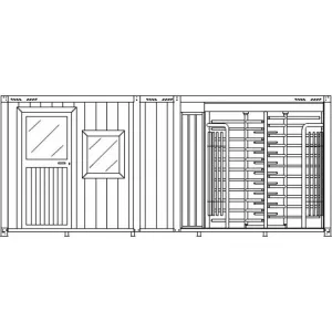Мобильный бокс CAME CONTAINER 6M с одним двухпроходным полноростовым турникетом CAME 001psgc6mc (КАМЕ) Мобильный бокс CAME CONTAINER 6M с одним двухпроходным полноростовым турникетом CAME 001psgc6mc (КАМЕ)