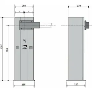 Комплект шлагбаума GARD 4000 CAME G4000 KIT (КАМЕ) Комплект шлагбаума GARD 4000 CAME G4000 KIT (КАМЕ)