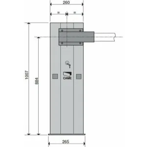 Комплект шлагбаума GARD 4000 (тумба, стрела, светоотражающие наклейки, накладки на стрелу) Melon CAME G4000T KIT (КАМЕ) Комплект шлагбаума GARD 4000 (тумба, стрела, светоотражающие наклейки, накладки на стрелу) Melon CAME G4000T KIT (КАМЕ)