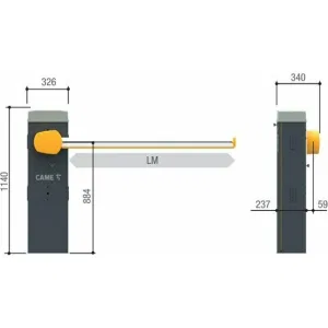 Комплект шлагбаума GARD LS 3 CAME GARD LS 3 (КАМЕ) Комплект шлагбаума GARD LS 3 CAME GARD LS 3 (КАМЕ)