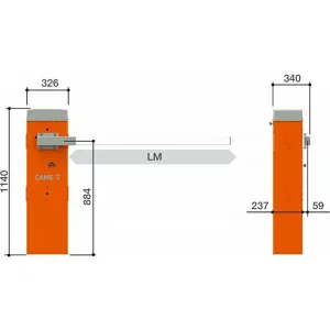 Комплект шлагбаума GARD LT4 combo KIT CAME GLT4 KIT (КАМЕ) Комплект шлагбаума GARD LT4 combo KIT CAME GLT4 KIT (КАМЕ)