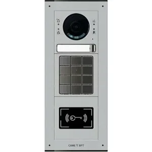 Вызывная IP-видеопанель MTM с 1 кнопкой, кодонаборной клавиатурой и считывателем, 3 модуля, цвет серый CAME MTM-R21 (КАМЕ) Вызывная IP-видеопанель MTM с 1 кнопкой, кодонаборной клавиатурой и считывателем, 3 модуля, цвет серый CAME MTM-R21 (КАМЕ)