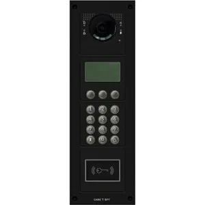 Вызывная вандалозащитная IP-видеопанель MTM с кодонаборной клавиатурой, дисплеем и считывателем, 4 модуля, цвет темно-серый CAME MTM-R26 (КАМЕ) Вызывная вандалозащитная IP-видеопанель MTM с кодонаборной клавиатурой, дисплеем и считывателем, 4 модуля, цвет темно-серый CAME MTM-R26 (КАМЕ)